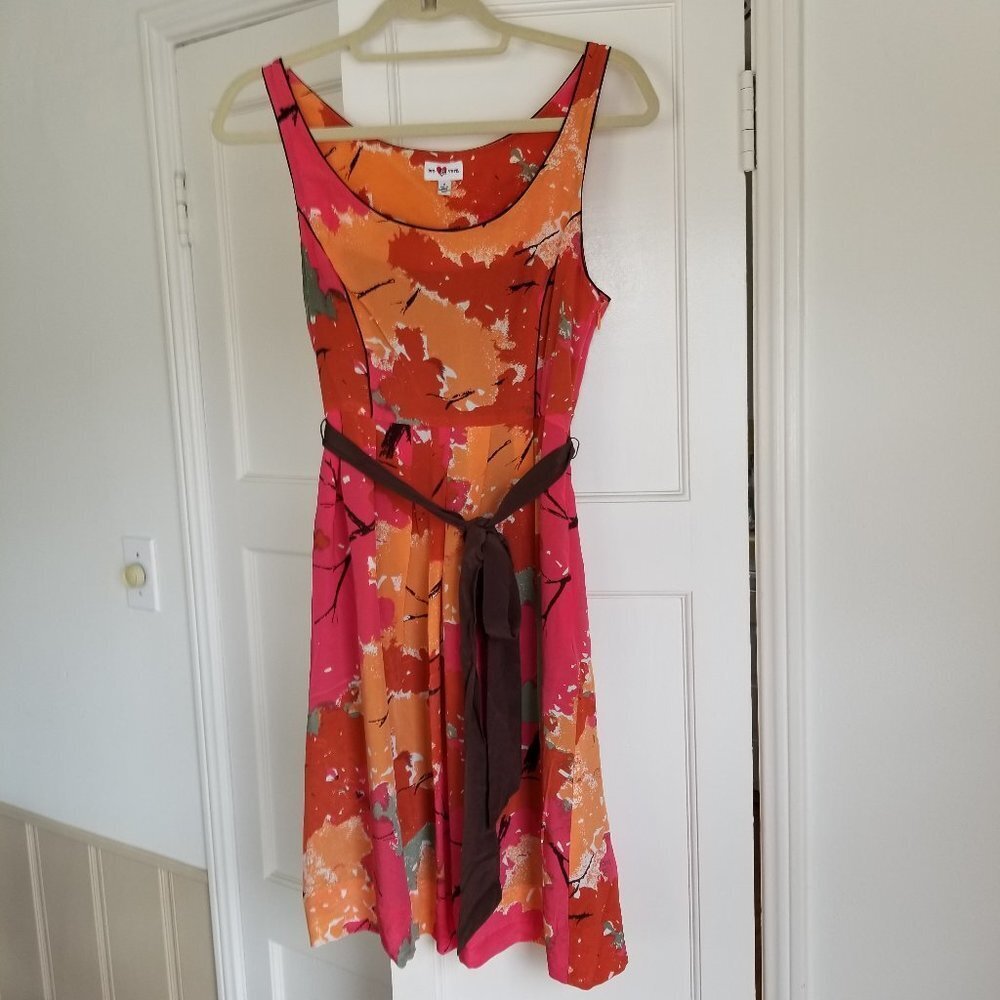 Anthropologie WE LOVE VERA Floral Silk Dress